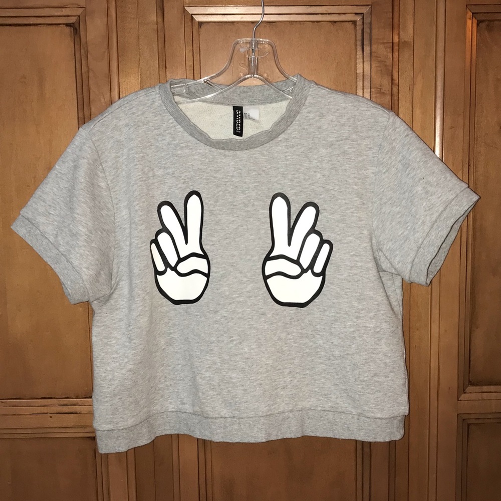 Divided crop top